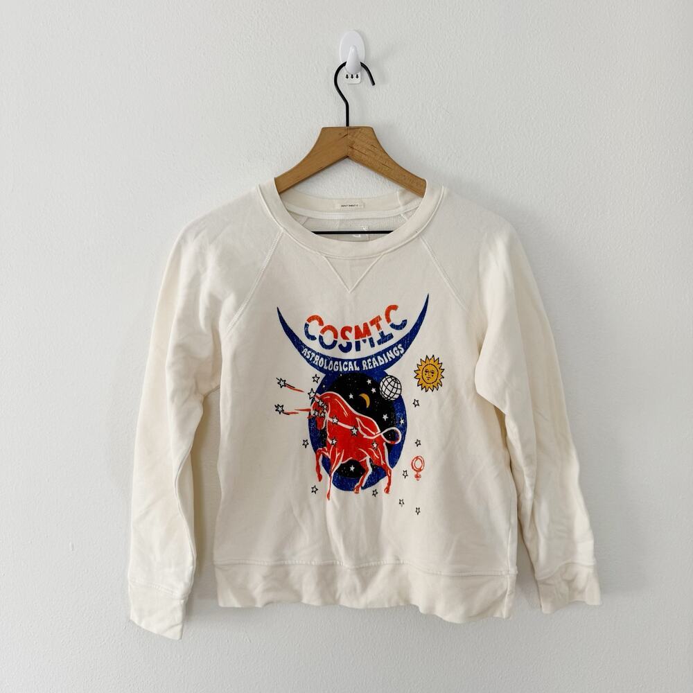 MOTHER Women's The Square Sweatshirt in "Cosmic" Size XS
